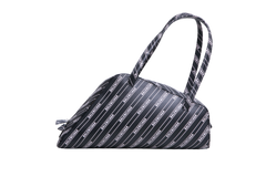 BALENCIAGA DIAGONAL TOTE MEDIUM LOGO TIPO BLACK