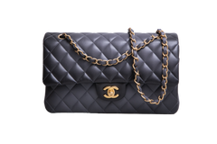 CHANEL CLASSIC DOUBLE FLAP LAMBSKIN GRADIENT BLACK/GRAY
