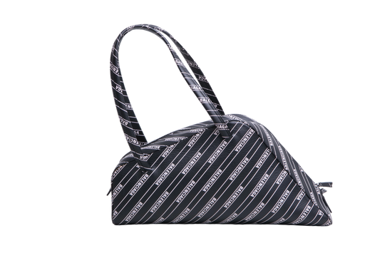 BALENCIAGA DIAGONAL TOTE MEDIUM LOGO TIPO BLACK
