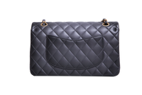 CHANEL CLASSIC DOUBLE FLAP LAMBSKIN GRADIENT BLACK/GRAY