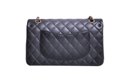 CHANEL CLASSIC DOUBLE FLAP LAMBSKIN GRADIENT BLACK/GRAY