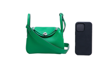 HERMÈS MINI LINDY 20 CLEMENCE VERT BAMBOO