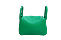 HERMÈS MINI LINDY 20 CLEMENCE VERT BAMBOO