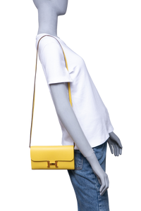 HERMÈS CONSTANCE TO GO VEAU EPSOM JAUNE DE NAPLES