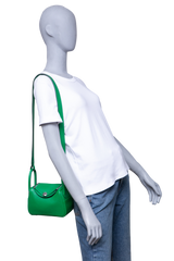 HERMÈS MINI LINDY 20 CLEMENCE VERT BAMBOO