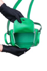 HERMÈS MINI LINDY 20 CLEMENCE VERT BAMBOO