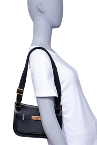 HERMÈS JYPSIÈRE MINI EVERGRAIN CALFSKIN HOLLY STRAP NOIR