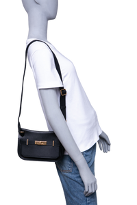 HERMÈS JYPSIÈRE MINI EVERGRAIN CALFSKIN HOLLY STRAP NOIR