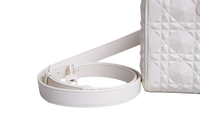 DIOR LADY D-JOY MEDIUM CANNAGE WHITE