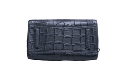 GIVENCHY ANTIGONA MEDIUM CROC EMBOSSED SATCHEL BLACK