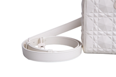 DIOR LADY D-JOY MEDIUM CANNAGE WHITE