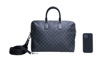 LV BRIEFCASE DAMIER GRAPHITE