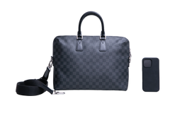 LV BRIEFCASE DAMIER GRAPHITE