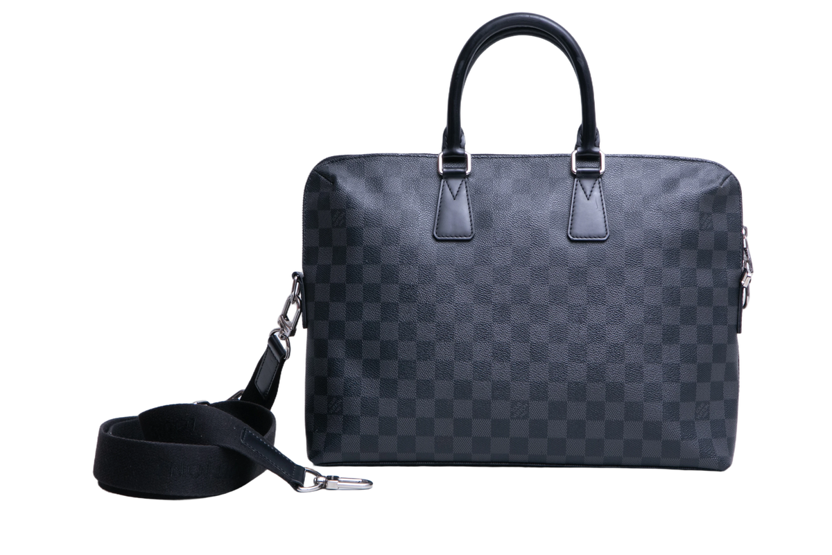 LV BRIEFCASE DAMIER GRAPHITE