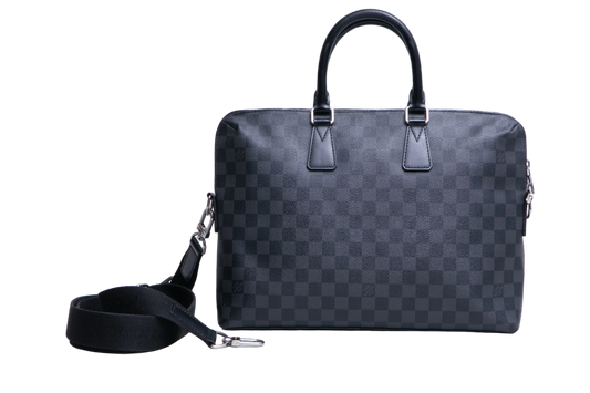 LV BRIEFCASE DAMIER GRAPHITE