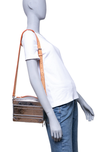 LV HANDLE SOFT TRUNK MONOGRAM MIRROR SILVER