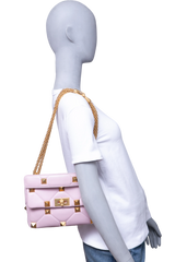 VALENTINO ROMAN STUD TOP HANDLE LILAC