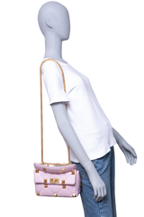 VALENTINO ROMAN STUD TOP HANDLE LILAC