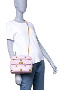 VALENTINO ROMAN STUD TOP HANDLE LILAC