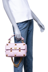VALENTINO ROMAN STUD TOP HANDLE LILAC