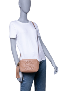 GUCCI SOHO DISCO CAMERA BAG BEIGE