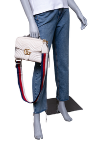 GUCCI GG MARMONT CAMERA BOX ZIP AROUND OFF WHITE