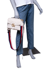 GUCCI GG MARMONT CAMERA BOX ZIP AROUND OFF WHITE