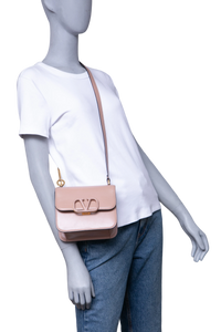 VALENTINO VSLING SMALL LEATHER SHOULDER BAG NUDE