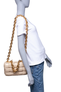 BOTTEGA THE CHAIN CASSETTE INTRECCIATO BEIGE