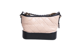 CHANEL GABRIELLE HOBO SMALL BICOLOR BEIGE AND BLACK