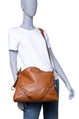 GIVENCHY VOYOU MEDIUM SHOULDER BAG LEATHER SOFT TAN