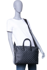 LV BRIEFCASE DAMIER GRAPHITE
