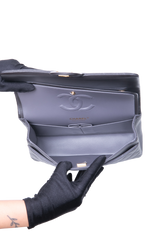 CHANEL CLASSIC DOUBLE FLAP LAMBSKIN GRADIENT BLACK/GRAY