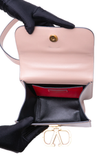 VALENTINO VSLING SMALL LEATHER SHOULDER BAG NUDE