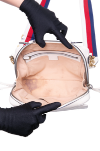 GUCCI GG MARMONT CAMERA BOX ZIP AROUND OFF WHITE