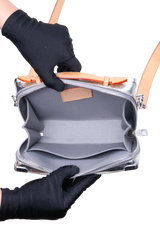 LV HANDLE SOFT TRUNK MONOGRAM MIRROR SILVER