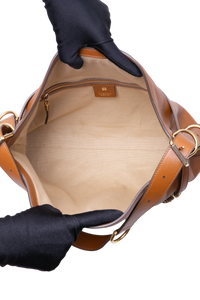 GIVENCHY VOYOU MEDIUM SHOULDER BAG LEATHER SOFT TAN