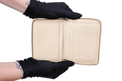 BOTTEGA WALLET CASSETTE INTRECCIATO BEIGE