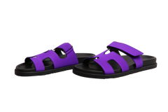 HERMÈS CHYPRE SANDAL VIOLET MAJORETTE - 39 BR