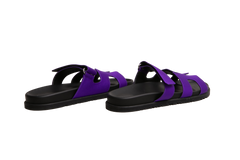 HERMÈS CHYPRE SANDAL VIOLET MAJORETTE - 39 BR