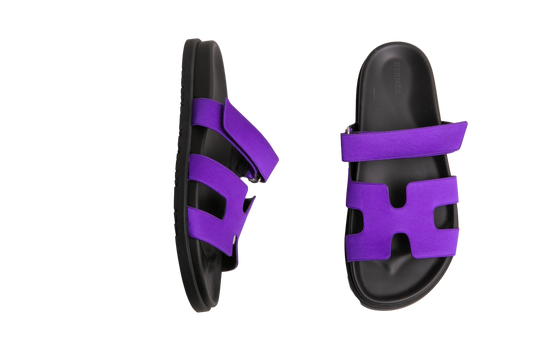HERMÈS CHYPRE SANDAL VIOLET MAJORETTE - 39 BR