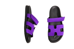 HERMÈS CHYPRE SANDAL VIOLET MAJORETTE - 39 BR