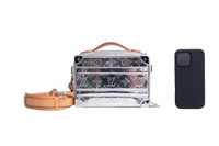 LV HANDLE SOFT TRUNK MONOGRAM MIRROR SILVER