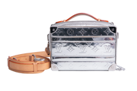 LV HANDLE SOFT TRUNK MONOGRAM MIRROR SILVER