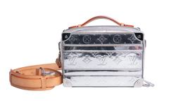 LV HANDLE SOFT TRUNK MONOGRAM MIRROR SILVER