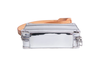 LV HANDLE SOFT TRUNK MONOGRAM MIRROR SILVER