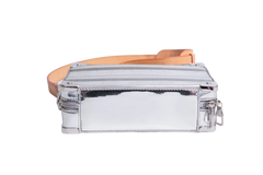 LV HANDLE SOFT TRUNK MONOGRAM MIRROR SILVER