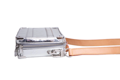 LV HANDLE SOFT TRUNK MONOGRAM MIRROR SILVER