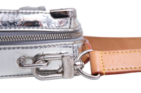 LV HANDLE SOFT TRUNK MONOGRAM MIRROR SILVER