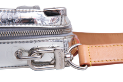 LV HANDLE SOFT TRUNK MONOGRAM MIRROR SILVER